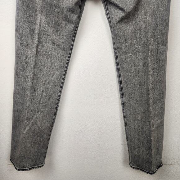 Levi's 501 Snap Button Straight Leg Jeans Size 34x32 Gray - Picture 6 of 8